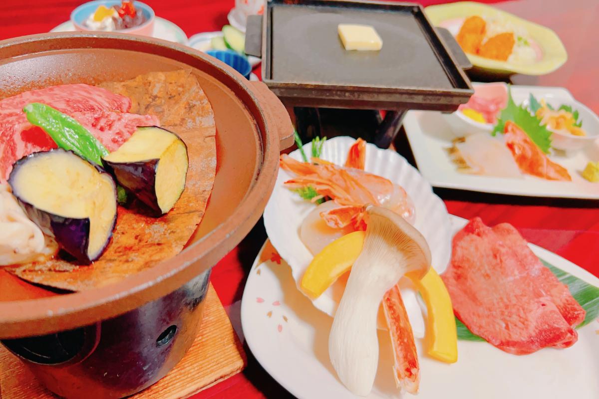 ホテル絶景の館会食料理