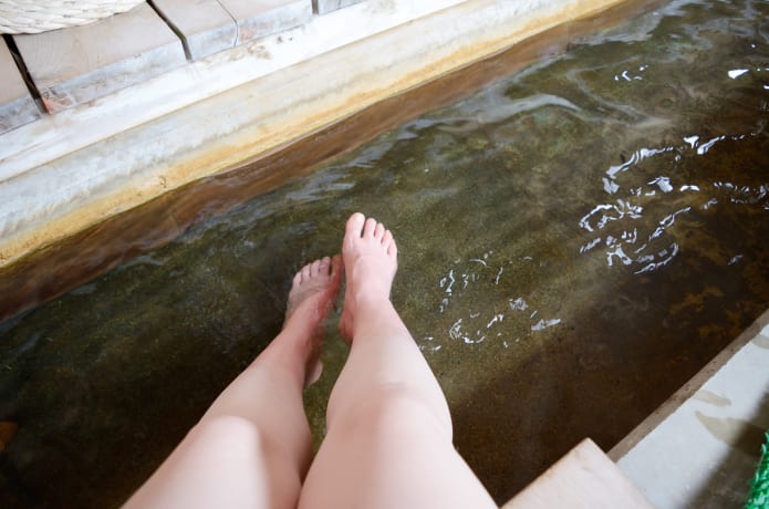 足湯の画像