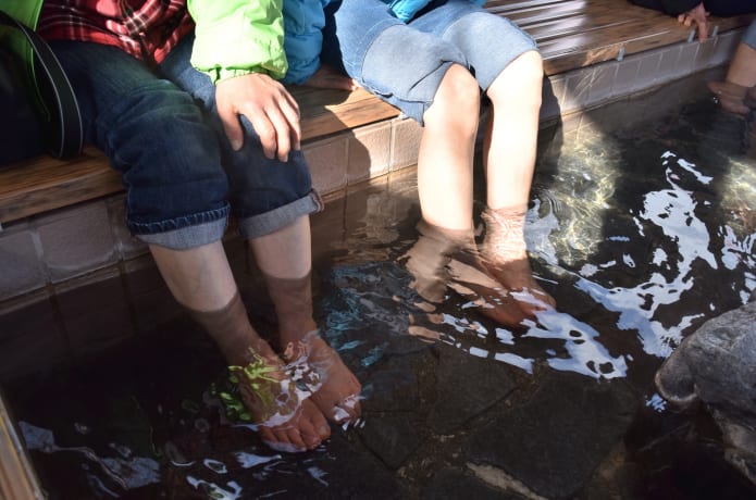 足湯の画像