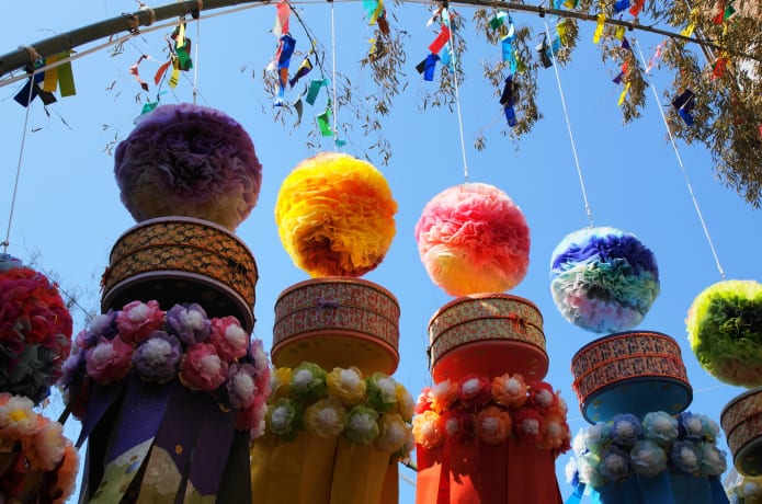 材木岩の夏の祭り