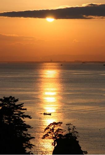 稲ヶ﨑公園　夕日