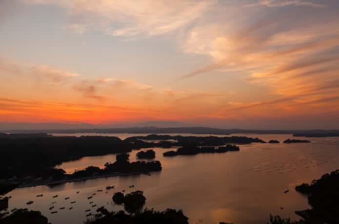 大高森　夕日