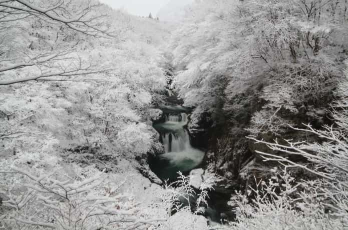 冬の鳳鳴四十八滝