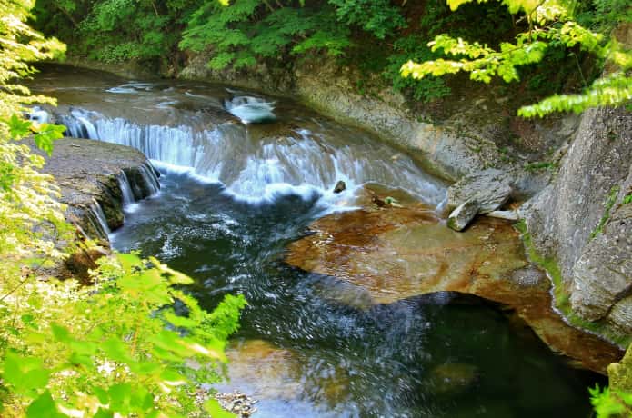 秋保大滝植物園　すだれ滝
