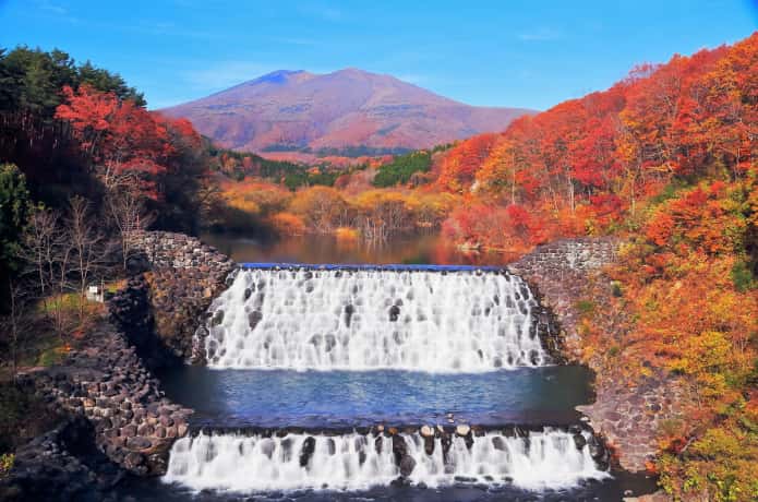 不忘山と紅葉