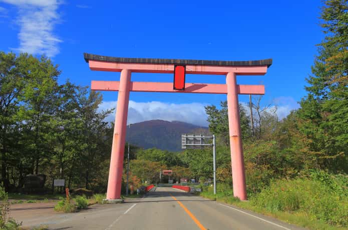 蔵王エコーライン　大鳥居