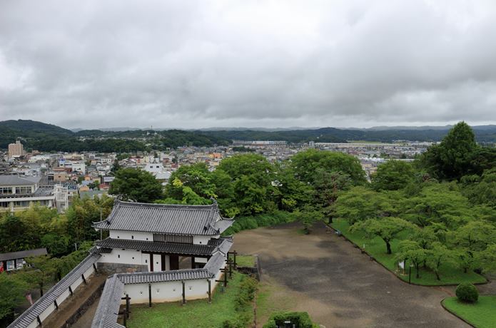 白石城　天守閣からの眺め