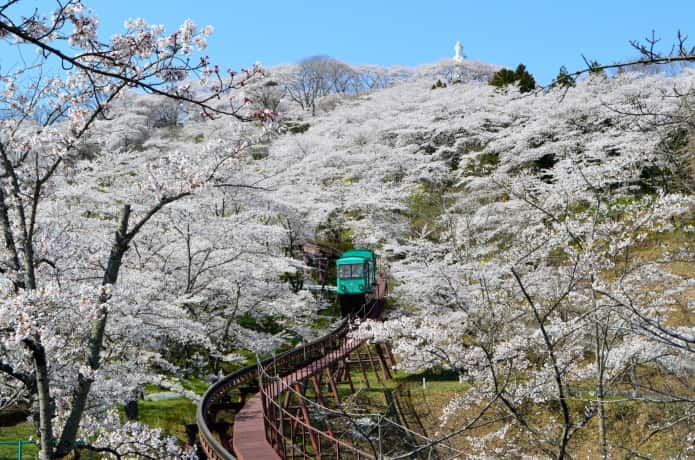 船岡城址公園　スロープカー