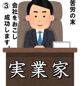 苦難の末成功した実業家