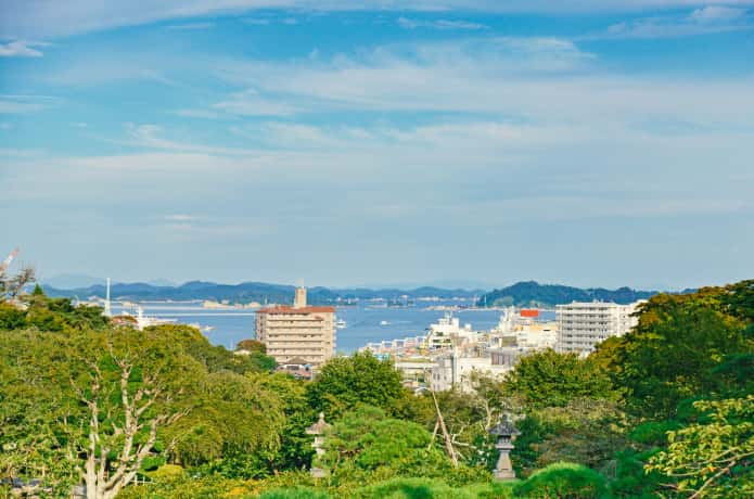 塩釜の町並み