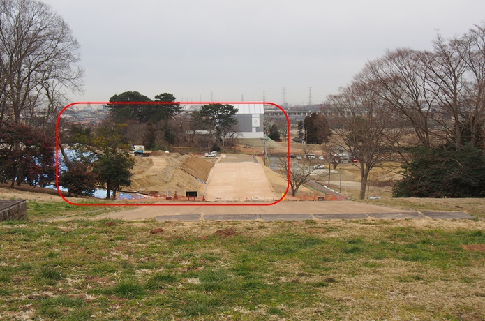 多賀城跡　工事現場
