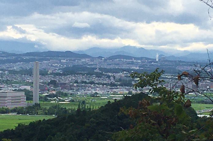 岩城城から望む仙台平野