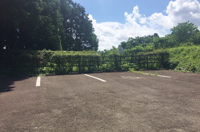 利府城跡の障者駐車場
