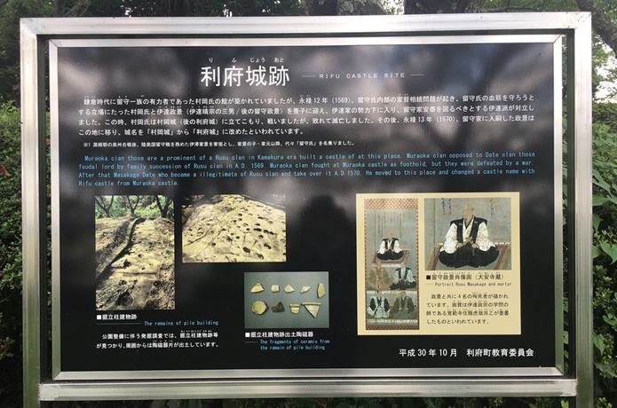 利府城　説明板