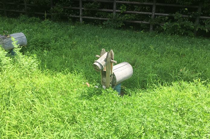 利府城跡　木馬