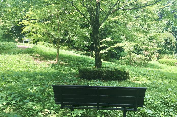 利府城跡　ベンチ