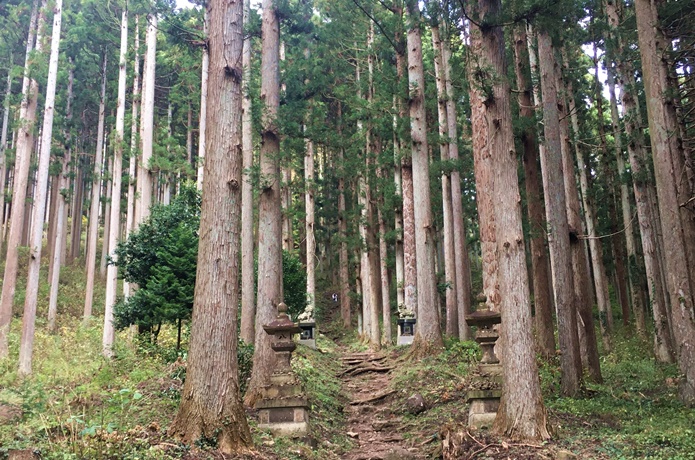 太白山　石の灯篭