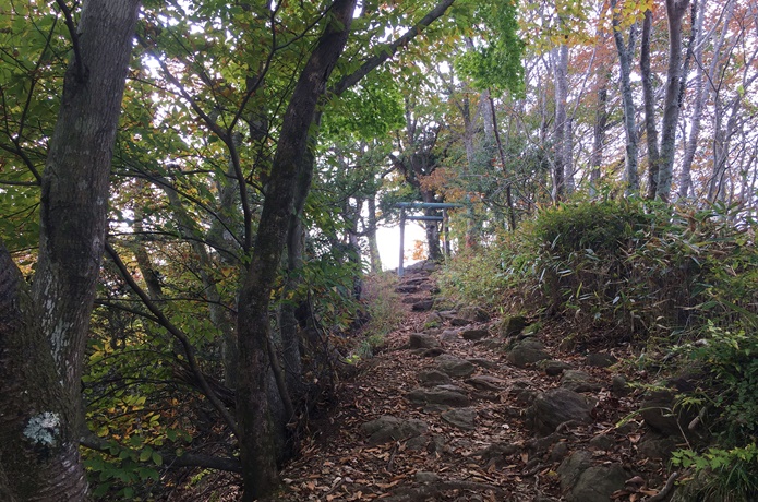 太白山　山頂　鳥居