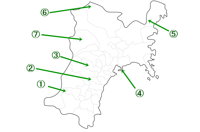 宮城県　地図