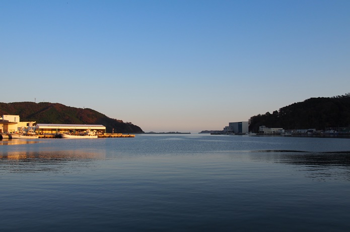 女川　夕日