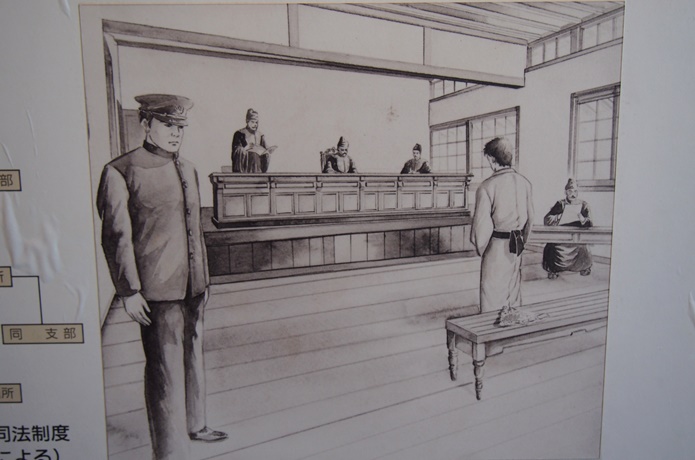 明治時代の裁判風景