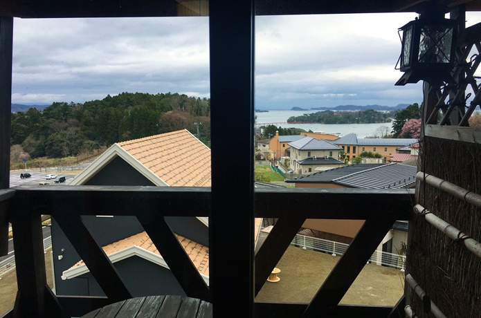 客室から望む松島湾