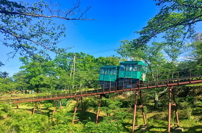 船岡城址公園 スロープカー