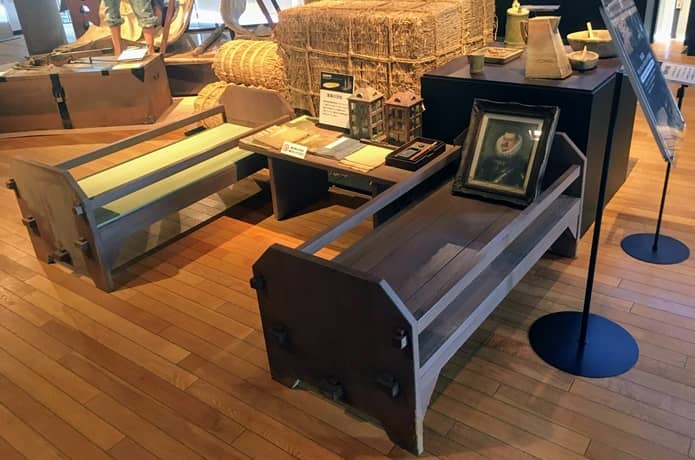 サン・ファン館　ベットの展示