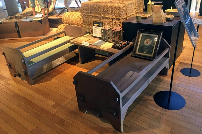 サン・ファン館　ベットの展示