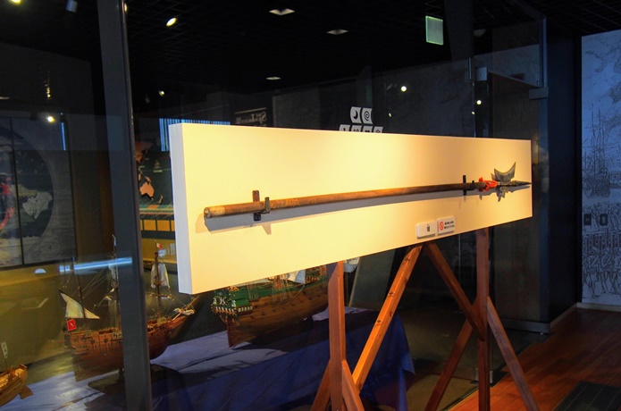 サン・ファン館　槍の展示