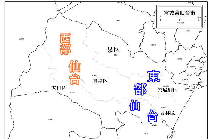 仙台市　地図