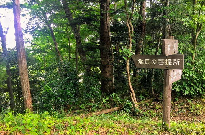 上楯城　支倉氏菩提寺　標識