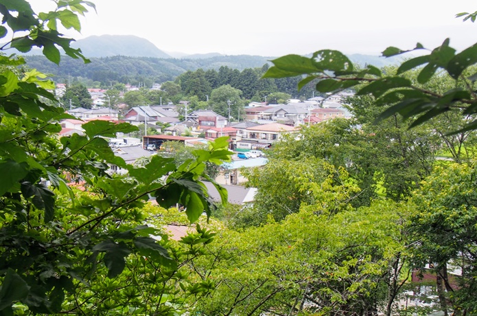 川崎城　蔵王連峰