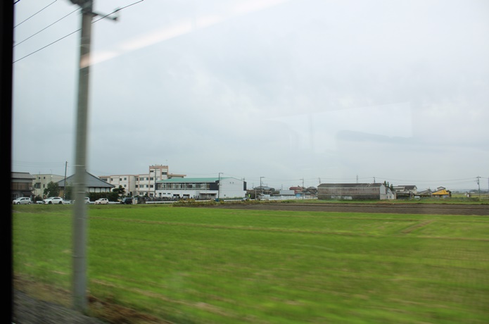 車窓からみえるのどかな風景