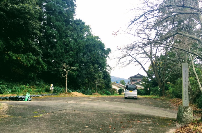 蓑首城跡　駐車場