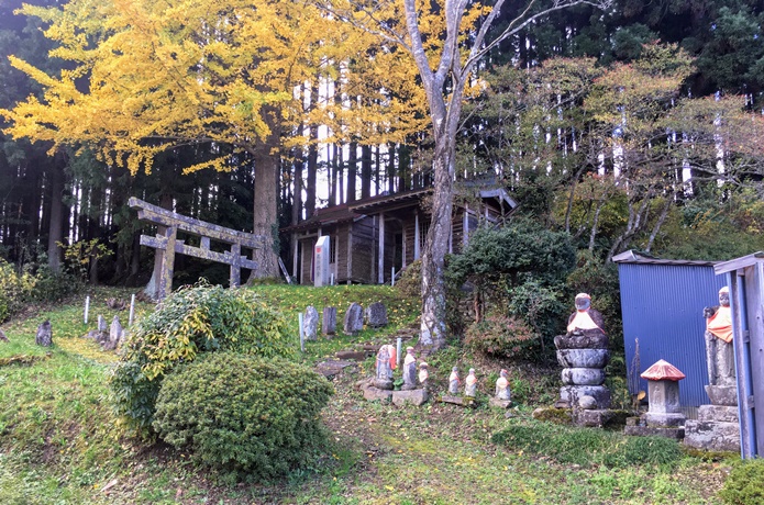 富山市　毘沙門堂と地蔵