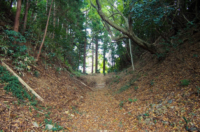 蓑首城　空堀