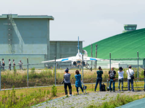 松島基地　ブルーインパルスのファン