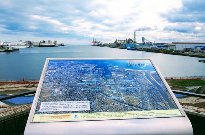 スリーエム仙台港パーク　展望台からの眺め