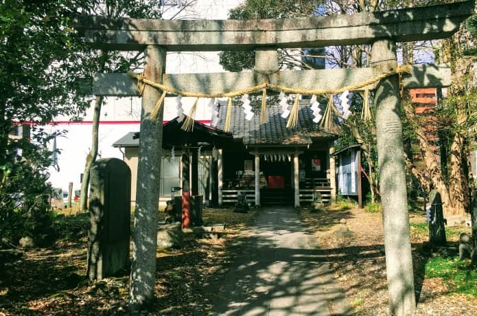 馬上蠣崎神社　鳥居