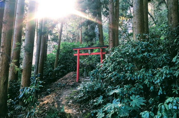 蠣崎稲荷大明神　鳥居