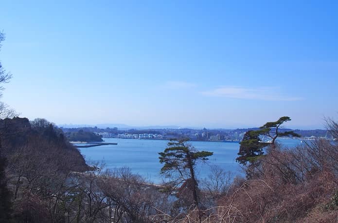 多聞山　駐車場からのぞむ景色