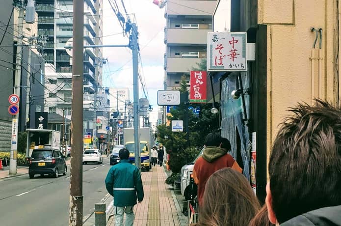 中華そば 嘉一　行列