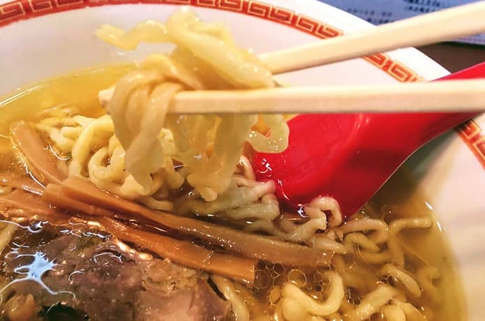 中華そば 嘉一　中華そば 醤油味　麺