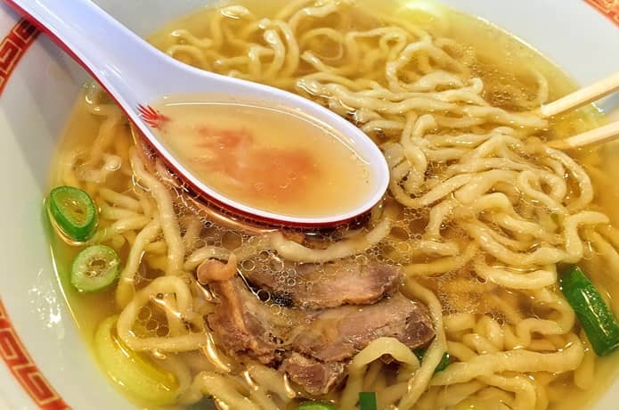 中華そば 嘉一　中華そば 醤油味　スープ
