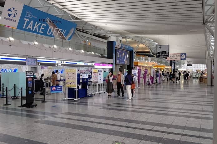 仙台空港国内線チェックインカウンター
