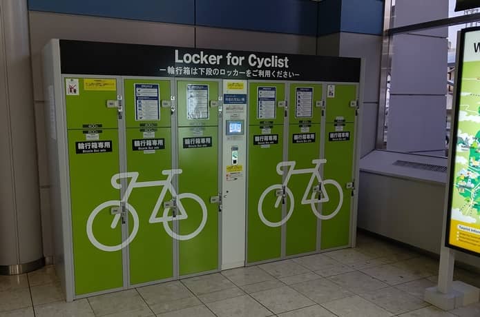 仙台空港輪行箱専用のコインロッカー