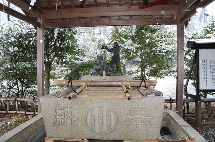 青葉神社　手水舎