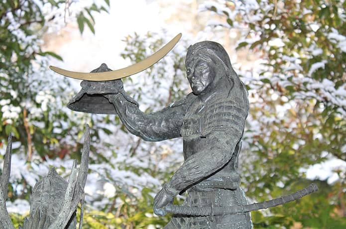 青葉神社　手水舎　伊達政宗