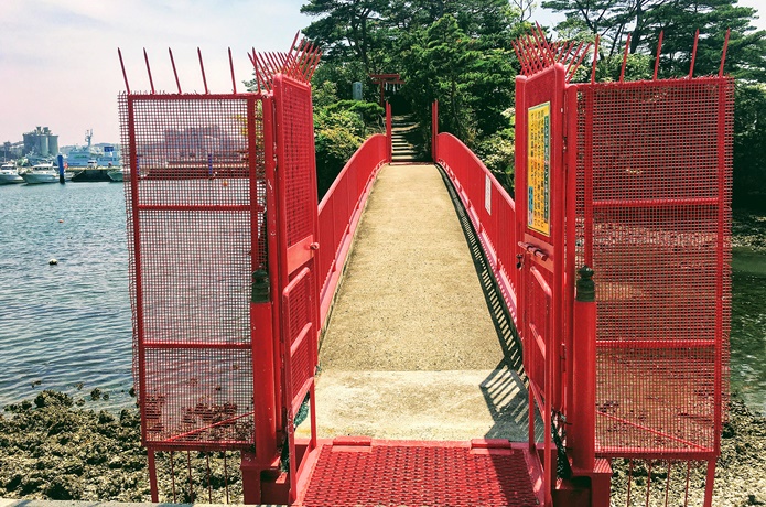 籬神社橋　入り口